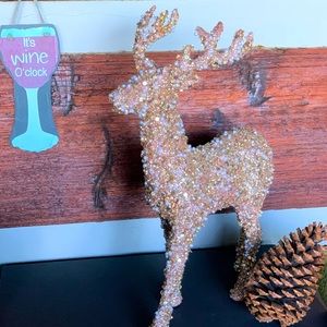 Glitzy Glam Deer Holiday or Year Round Decor